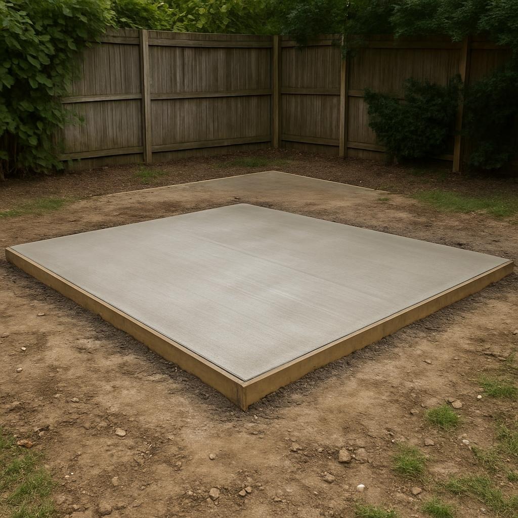 concrete slab for shed